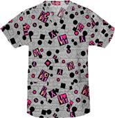 Dickies Breast Cancer All About Pink Scrub Top