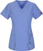 Dickies Women's Jr Fit Camo-Kazee V-Neck Scrub Top Dickies Women's Jr Fit Camo-Kazee V-Neck Scrub Top