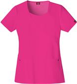 Dickies Women's Jr Fit Mock Wrap Scrub Top w/Inset Dickies Women's Jr Fit Mock Wrap Scrub Top w/Inset