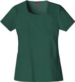 Dickies Women's Jr Fit Mock Wrap Scrub Top w/Inset Dickies Women's Jr Fit Mock Wrap Scrub Top w/Inset