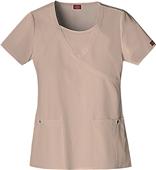 Dickies Women's Jr Fit Mock Wrap Scrub Top w/Inset Dickies Women's Jr Fit Mock Wrap Scrub Top w/Inset
