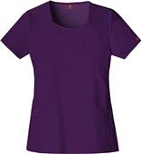 Dickies Women's Jr Fit Mock Wrap Scrub Top w/Inset Dickies Women's Jr Fit Mock Wrap Scrub Top w/Inset