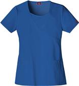 Dickies Women's Jr Fit Mock Wrap Scrub Top w/Inset Dickies Women's Jr Fit Mock Wrap Scrub Top w/Inset