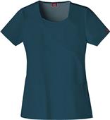 Dickies Women's Jr Fit Mock Wrap Scrub Top w/Inset Dickies Women's Jr Fit Mock Wrap Scrub Top w/Inset