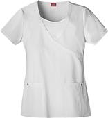 Dickies Women's Jr Fit Mock Wrap Scrub Top w/Inset Dickies Women's Jr Fit Mock Wrap Scrub Top w/Inset
