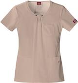 Dickies Women's Junior Fit Round Neck Scrub Top