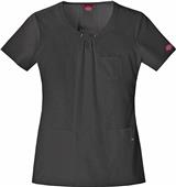 Dickies Women's Junior Fit Round Neck Scrub Top