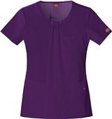 Dickies Women's Junior Fit Round Neck Scrub Top