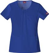 Dickies Women's Junior Fit Round Neck Scrub Top