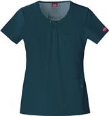 Dickies Women's Junior Fit Round Neck Scrub Top