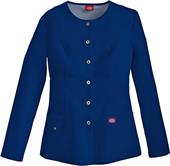 Dickies Jr Fit Crew Neck Snap Front Warm-Up Jacket Dickies Jr Fit Crew Neck Snap Front Warm-Up Jacket