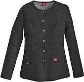 Dickies Jr Fit Crew Neck Snap Front Warm-Up Jacket Dickies Jr Fit Crew Neck Snap Front Warm-Up Jacket