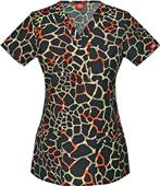 Dickies Women's Jr Fit It's Been a Wild Scrub Top