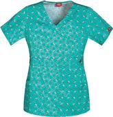 Dickies Women's Junior Fit Nailed It! Scrub Top