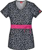 Dickies Women's Jr Fit Spotted From Afar Scrub Top