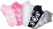 Cherokee Heartsheart Womens No Show Assorted Socks