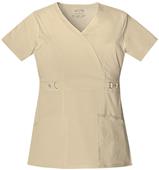 Cherokee Women's Junior Fit Mock Wrap Scrub Top
