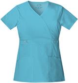 Cherokee Junior Fit Mock Wrap Scrub Top Cherokee Junior Fit Mock Wrap Scrub Top