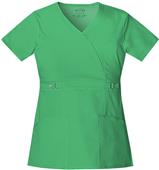 Cherokee Women's Junior Fit Mock Wrap Scrub Top