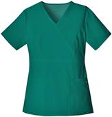 Cherokee Women's Mock Wrap Scrub Top