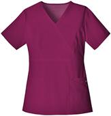 Cherokee Women's Mock Wrap Scrub Top
