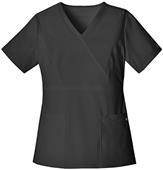 Cherokee Women's Mock Wrap Scrub Top