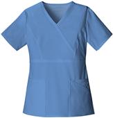 Cherokee Women's Mock Wrap Scrub Top