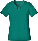 Cherokee Women's V-Neck Criss-Cross Scrub Top