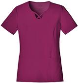 Cherokee Women's V-Neck Criss-Cross Scrub Top