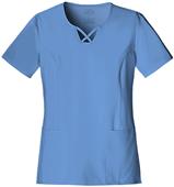 Cherokee Women's V-Neck Criss-Cross Scrub Top