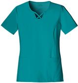 Cherokee Women's V-Neck Criss-Cross Scrub Top