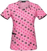Runway Womens You Sweet Thing Round Neck Scrub Top