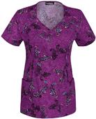 Runway Womens The Frill of Flying V-Neck Scrub Top