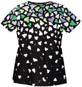 Runway Womens Let Your Love Shine V-Neck Scrub Top