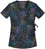 Runway Women's Ready/Confetti Round Neck Scrub Top