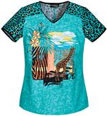 Runway Women's Safari Dream V-Neck Scrub Top