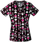 Runway Women's Suit Yourself Mock Wrap Scrub Top