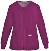 Cherokee Women's Zip Knit Warm-Up Scrub Jacket Cherokee Women's Zip Knit Warm-Up Scrub Jacket