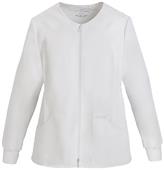 Cherokee Women's Zip Knit Warm-Up Scrub Jacket