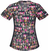 Cherokee Women's Stroke of Luck V-Neck Scrub Top