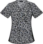Cherokee Women's V-Neck Knit Panel Scrub Tops Cherokee Women's V-Neck Knit Panel Scrub Tops