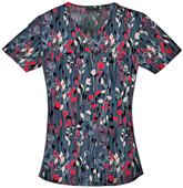 Cherokee Women Whispering Willows V-Neck Scrub Top