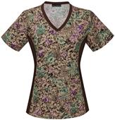 Cherokee Women's Garden Medley V-Neck Scrub Top