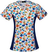 Cherokee Women's Daydream Bee-liever Scrub Top