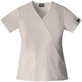 Cherokee Workwear Women's Mock Wrap Scrub Top