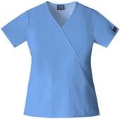 Cherokee Workwear Women's Mock Wrap Scrub Top