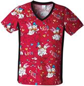 Tooniforms Women's Connect the Ducks Scrub Top