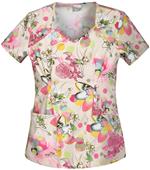 Tooniforms Women's Playful Pixie V-Neck Scrub Top