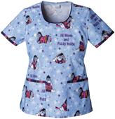 Tooniforms Women's Warm/Fuzzy Round Neck Scrub Top