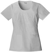 Tooniforms Women's Minnie in Love Scrub Top